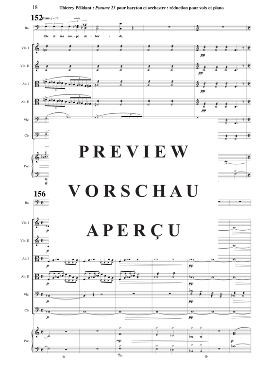 Product gallery: Page 19 of 21 Psaume 23 , , (Bass/Bariton + Orchester, Piano)