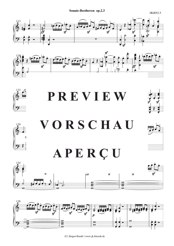 Produktgalerie: Seite 6 von 11 Sonate op.2 No.3 , , Klavier Solo