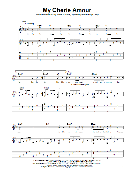 Produktgalerie: Seite 1 von 1 My Cherie Amour, Stevie Wonder, Gitarre