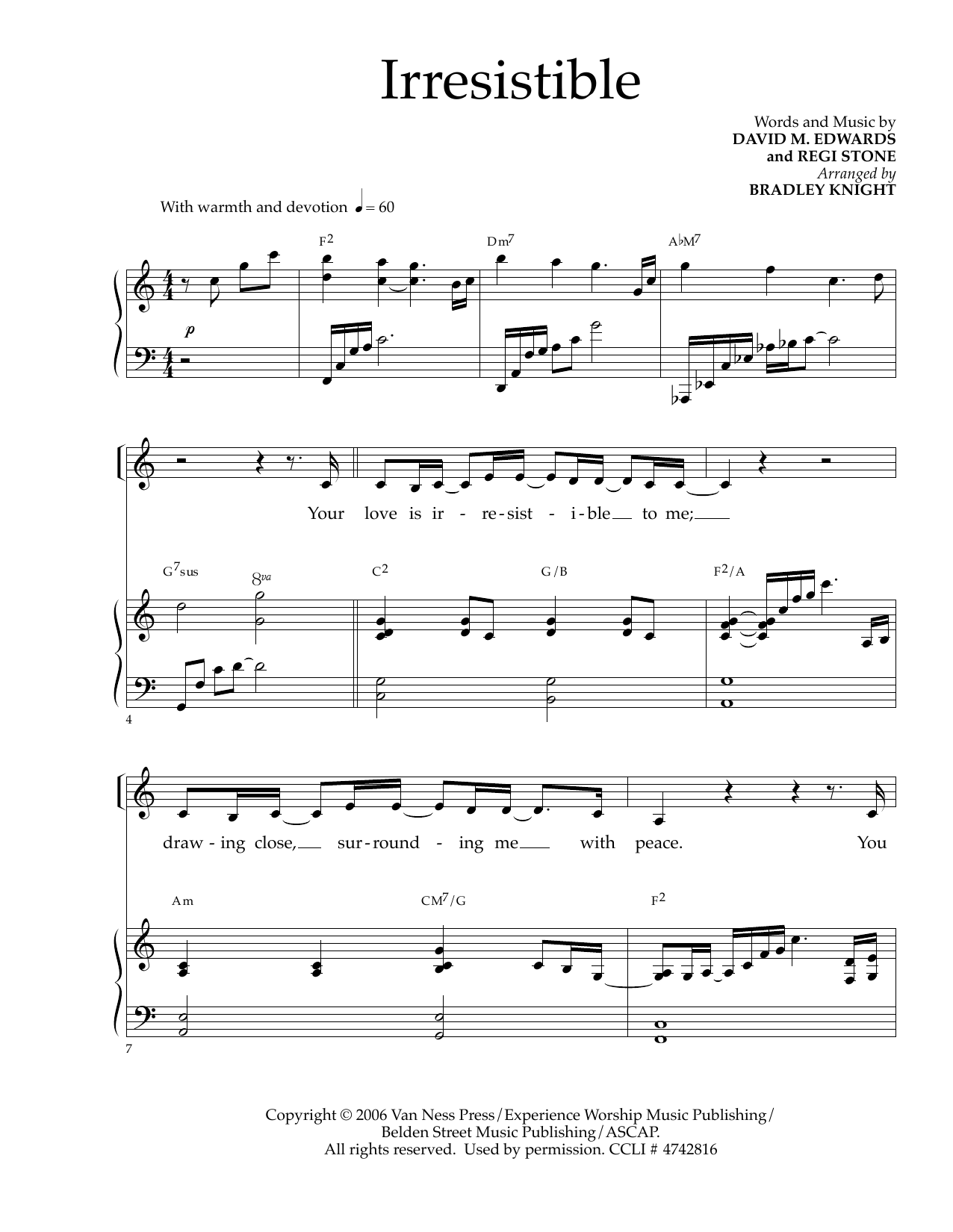 Product picture to: Irresistible (arr. Bradley Knight)