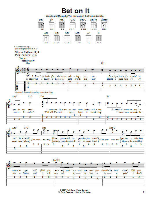 Product gallery: Page 1 of 1 Bet On It, High School Musical 2
