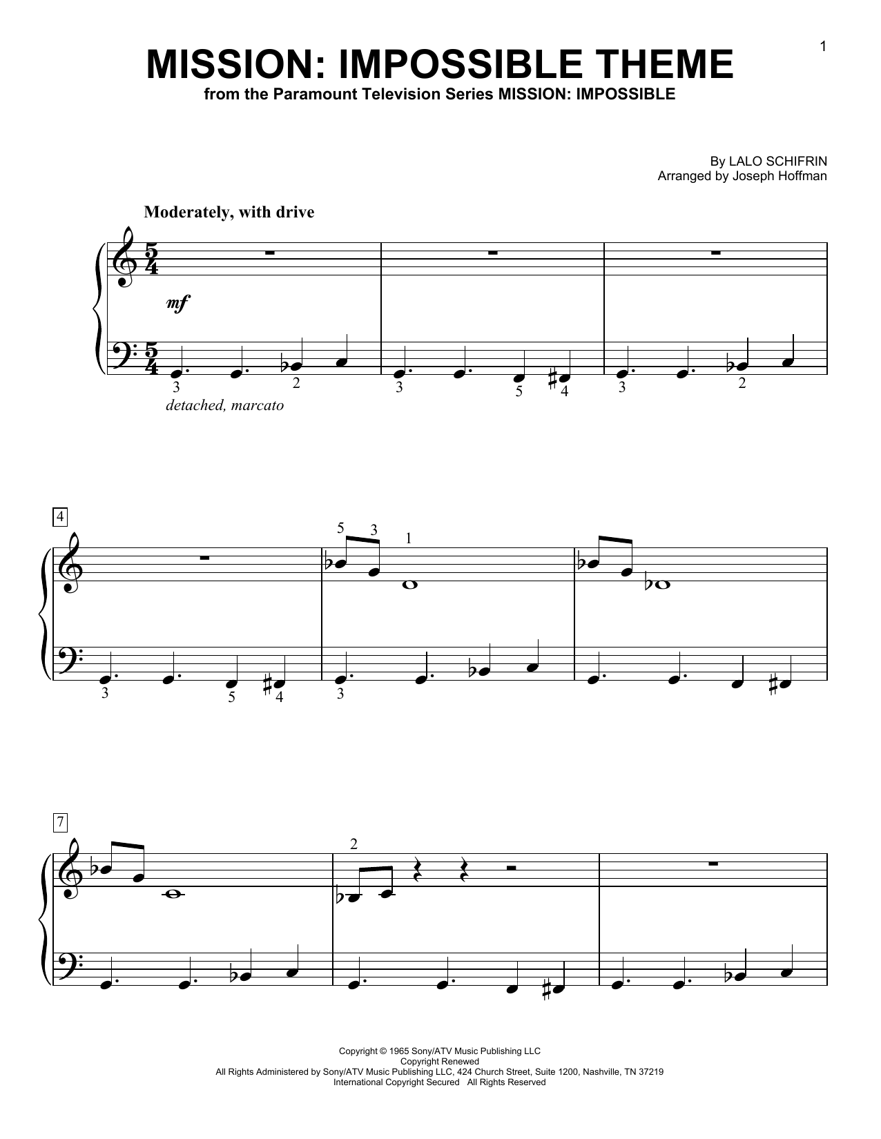 Product picture to: Mission: Impossible Theme (arr. Joseph Hoffman)