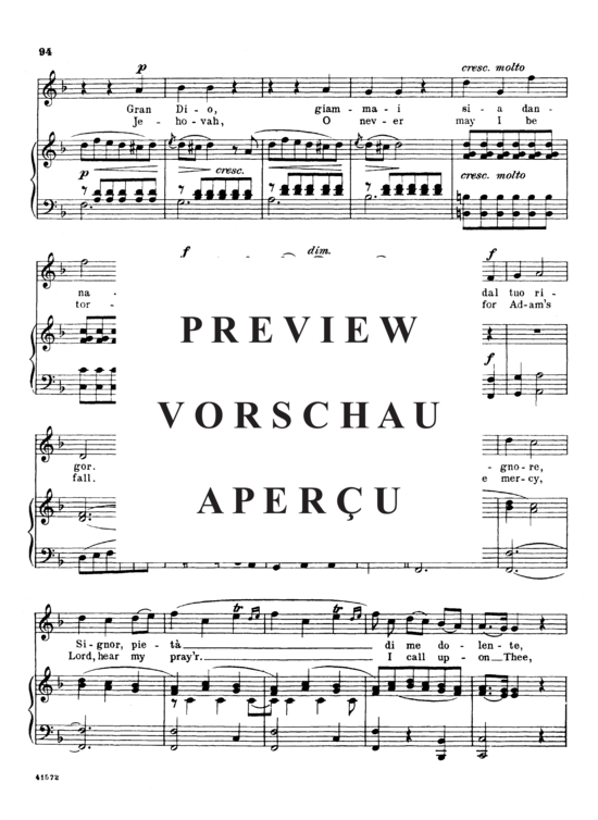 Product gallery: Page 4 of 7 Pietà,Signore, Parisotti, Alessandro, High Voice and Piano