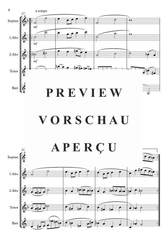 gallery: Somewhere Over The Rainbow, , Saxophone Quartet S/A A T B