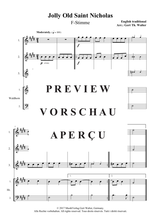 Produktgalerie: Seite 5 von 6 Jolly Old Saint Nicholas , , (flexibles Quintett)