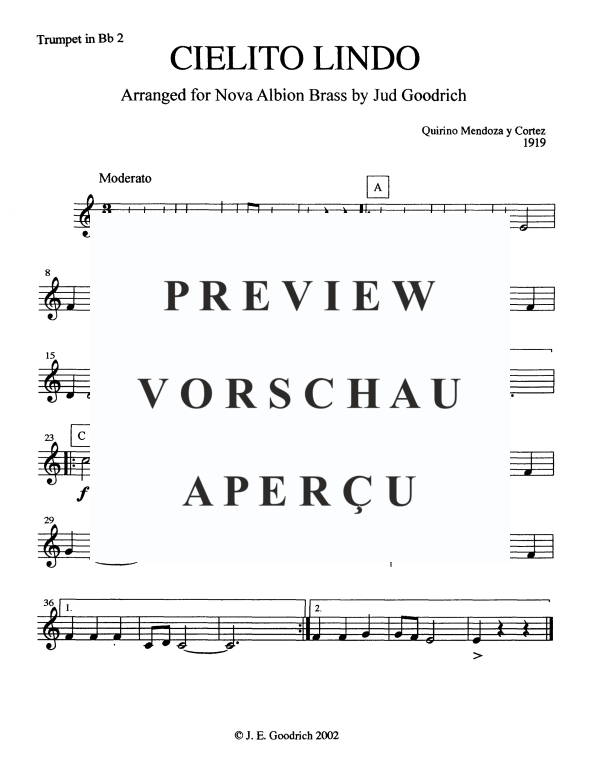 Produktgalerie: Seite 6 von 10 Cielito Linda, , Blechbläser Quintett
