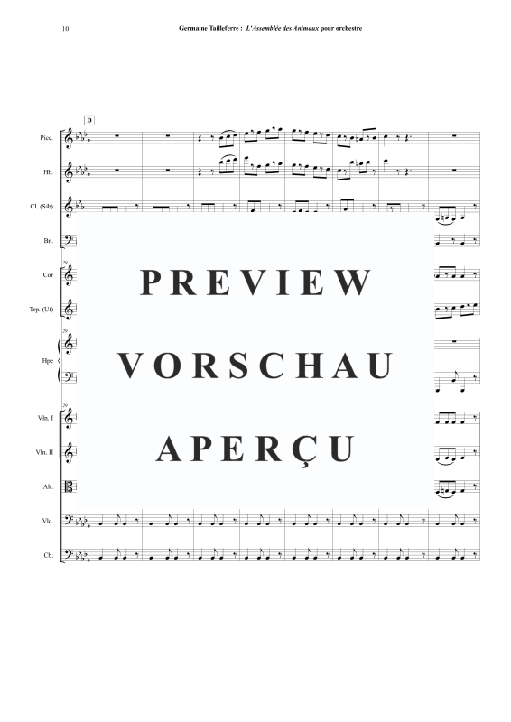 Produktgalerie: Seite 11 von 11 Assemblée des Animaux, , Orchester