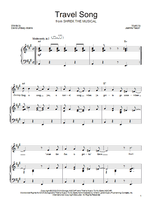 Produktbild zu: Travel Song