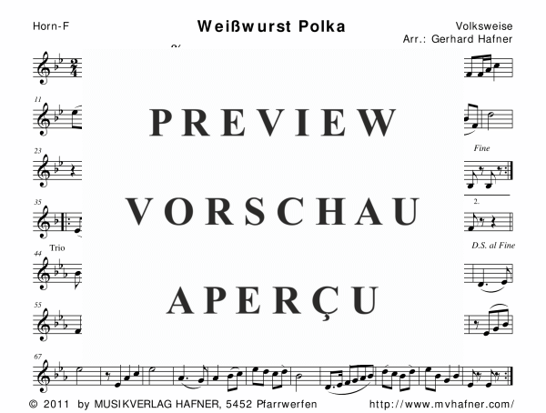 Product gallery: Page 11 of 11 Weisswurst Polka, , (woodwind and brass)