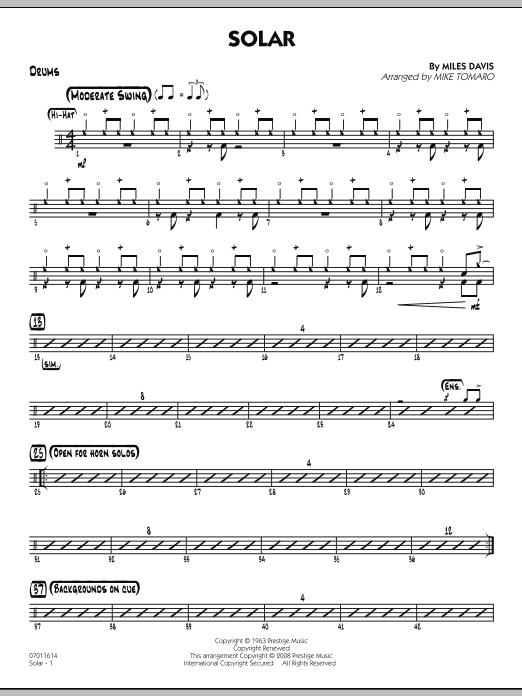 Produktgalerie: Seite 1 von 1 Solar - Drums, Mike Tomaro