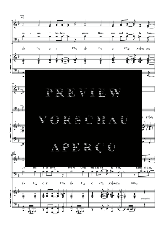 gallery: Lamb Of God, , Gemischter Chor SAB und Klavier