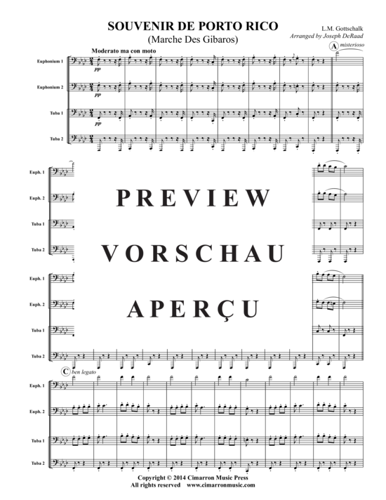 Product gallery: Page 2 of 18 Souvenir de Porto Rico , , (2x Baritone, 2x Tuba)