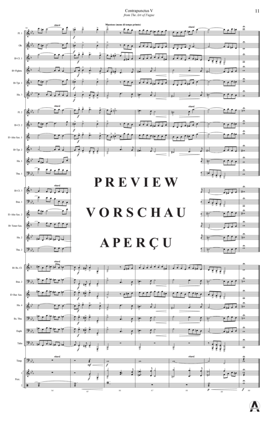 Produktgalerie: Seite 14 von 14 Contrapunctus 5 aus Kunst der Fuge , , (Concert Band)