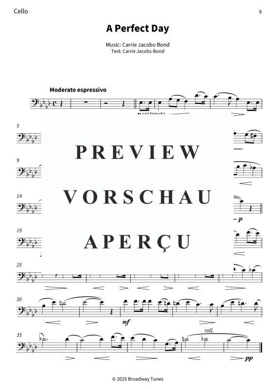gallery: A Perfect Day, , (Gesang, Cello und Klavier)