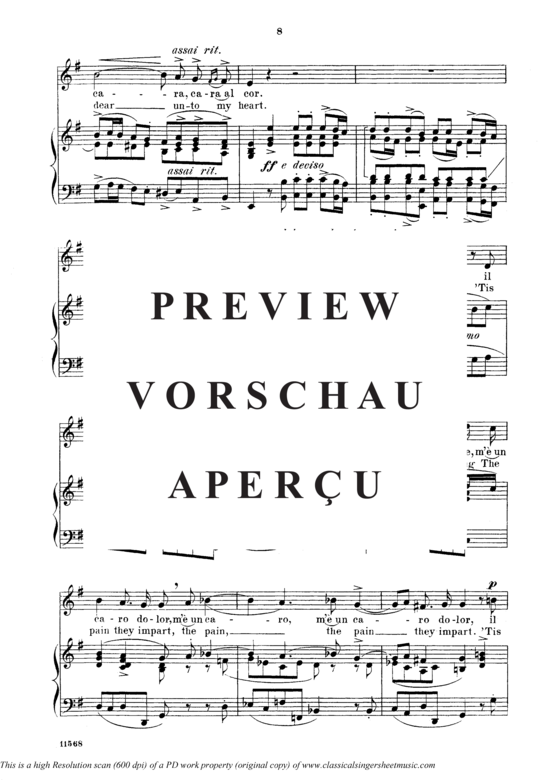 Product gallery: Page 4 of 7 Non posso disperar, Parisotti, Alessandro, Medium Voice and Piano