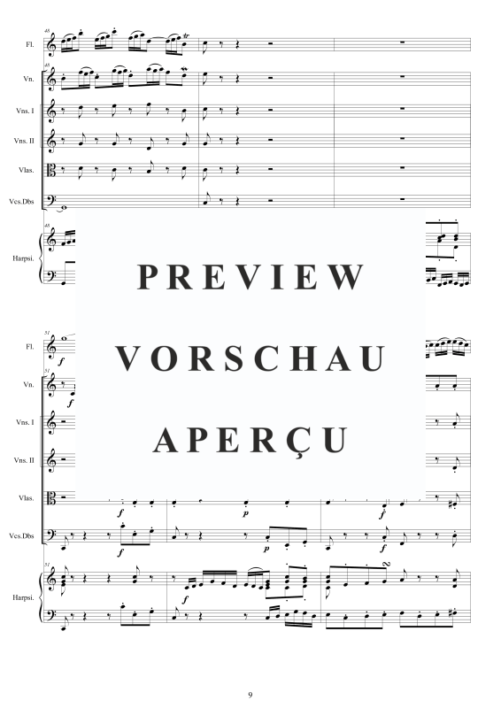 Product gallery: Page 10 of 11 Concerto in A minor BWV 1044, , Mixed Ensemble Flute, Violin, Strings and Harpsichord Bc