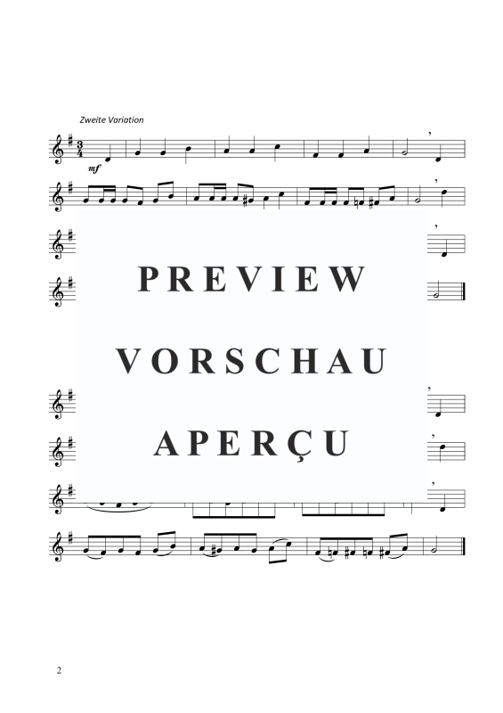 Product gallery: Page 3 of 4 Im Märzen der Baue ( 5 virtuose Variationen in G-Dur), , (soprano recorder solo)