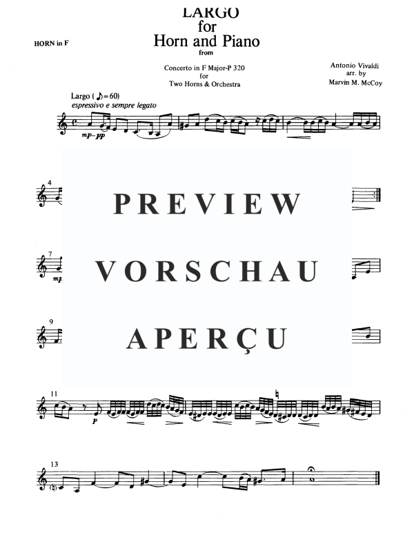 Product gallery: Page 4 of 4 Largo, , Horn In F and Piano
