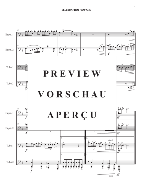 Product gallery: Page 5 of 11 Celebration Fanfare , , (Tuba Quartett EETT)