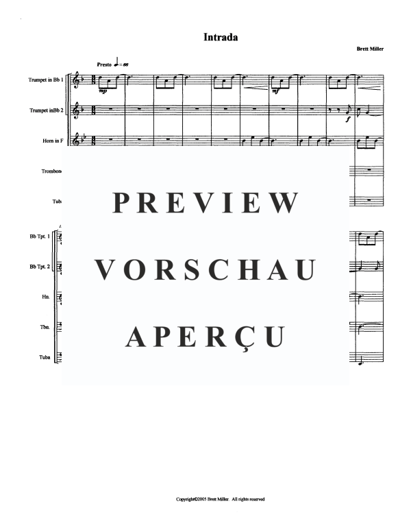 Produktgalerie: Seite 3 von 11 Intrada, , Blechbläserquintett