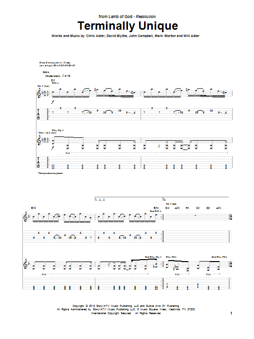 Product gallery: Page 1 of 1 Terminally Unique, Lamb Of God