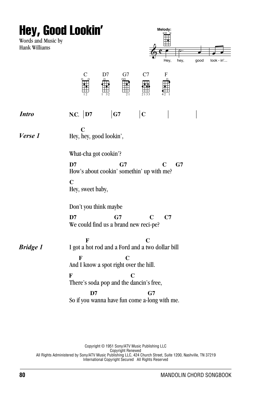 Produktgalerie: Seite 1 von 1 Hey, Good Lookin', Hank Williams, Mandoline