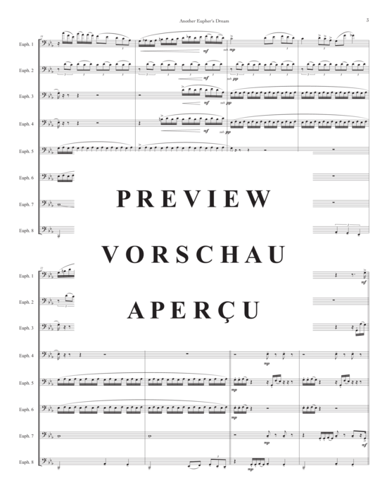 Product gallery: Page 4 of 21 Another Eupher´s Dream , , (Euphonium Ensemble 8 parts)