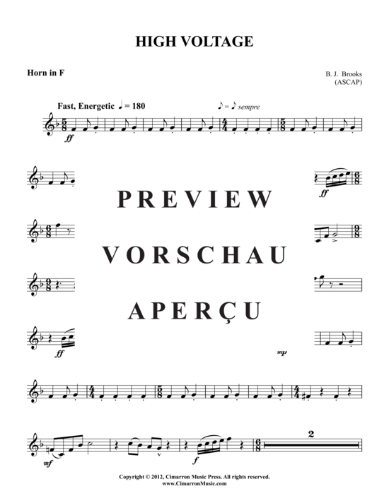 Produktgalerie: Seite 13 von 21 High Voltage , , (Blechbläserquintett)