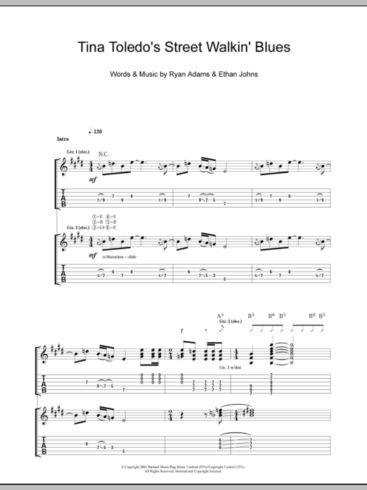 Product gallery: Page 1 of 1 Tina Toledo's Street Walkin' Blues, Ryan Adams