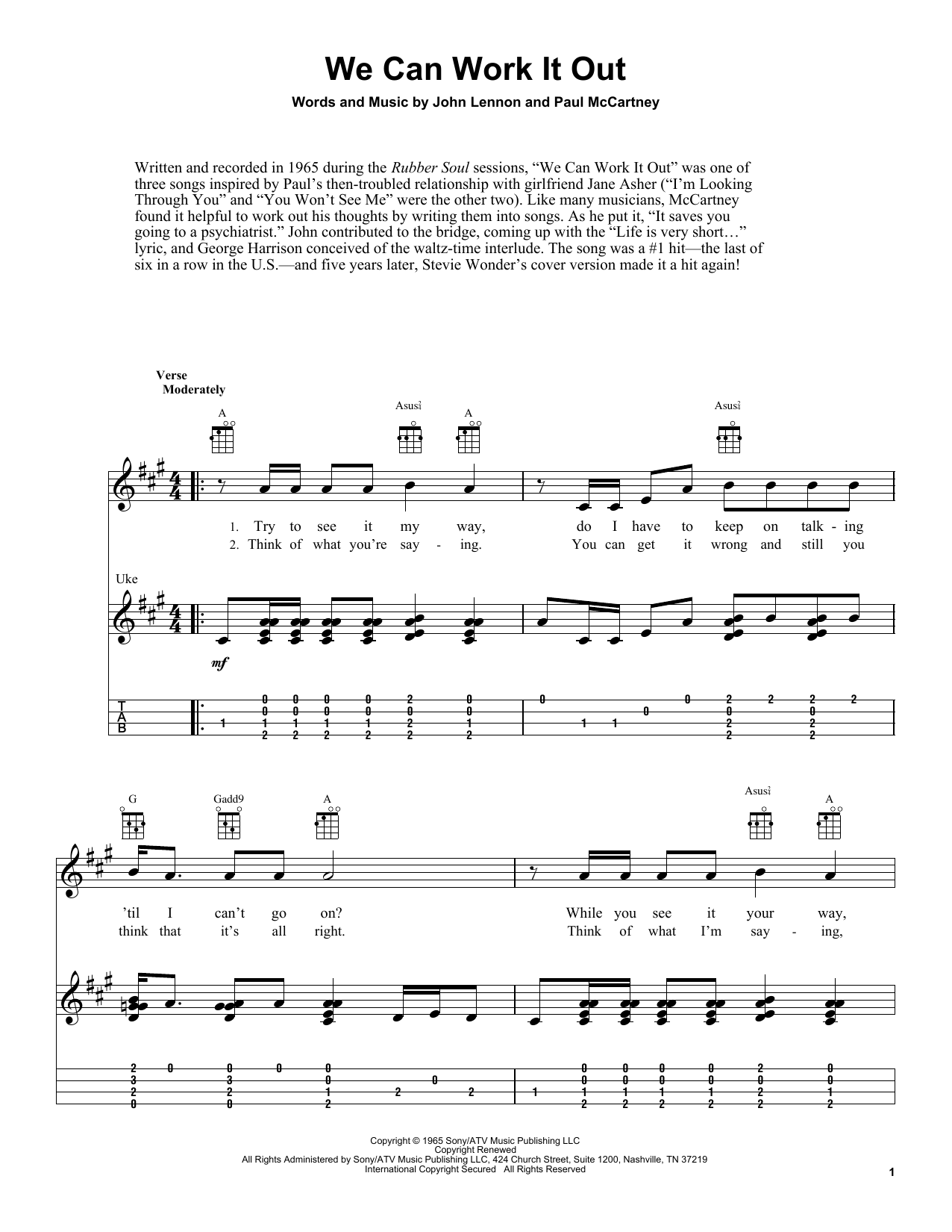 Product gallery: Page 1 of 1 We Can Work It Out, The Beatles