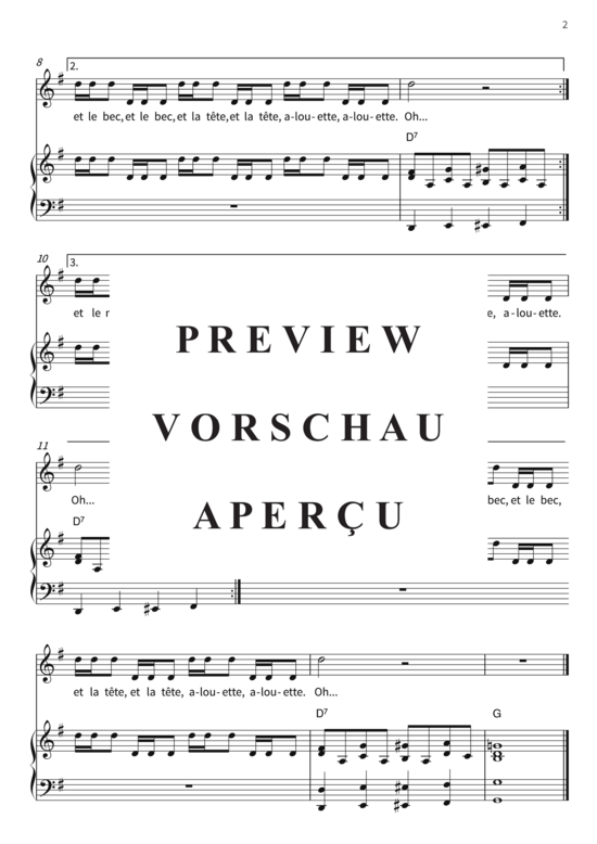 Produktgalerie: Seite 5 von 5 Alouette, , (Gesang + Klavier)