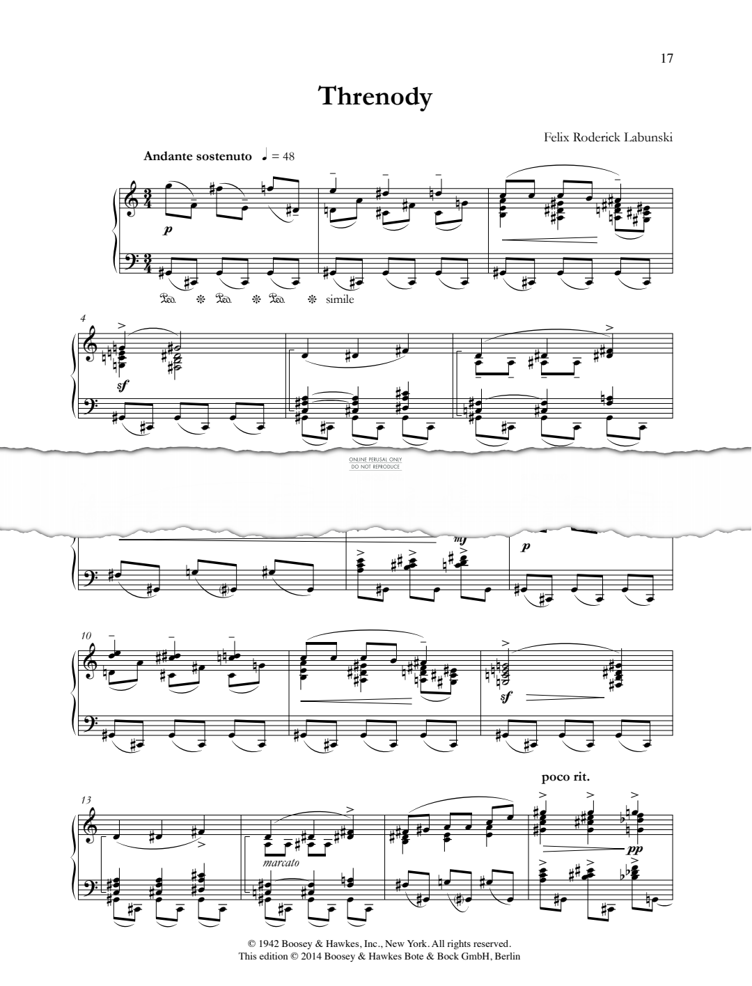 Product gallery: Page 1 of 1 Threnody, Felix Roderick Labunski