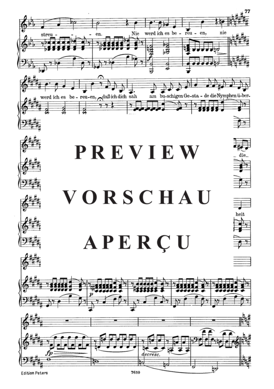 Product gallery: Page 4 of 12 Der zürnenden Diana D.707, , Low Voice and Piano