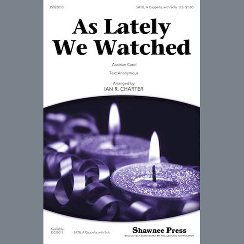 cover: As Lately We Watched, Ian R. Charter