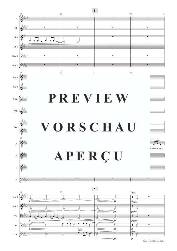 Produktgalerie: Seite 6 von 11 Carol of the Bells, , Gemischter Chor, Klavier und Kammerorchester