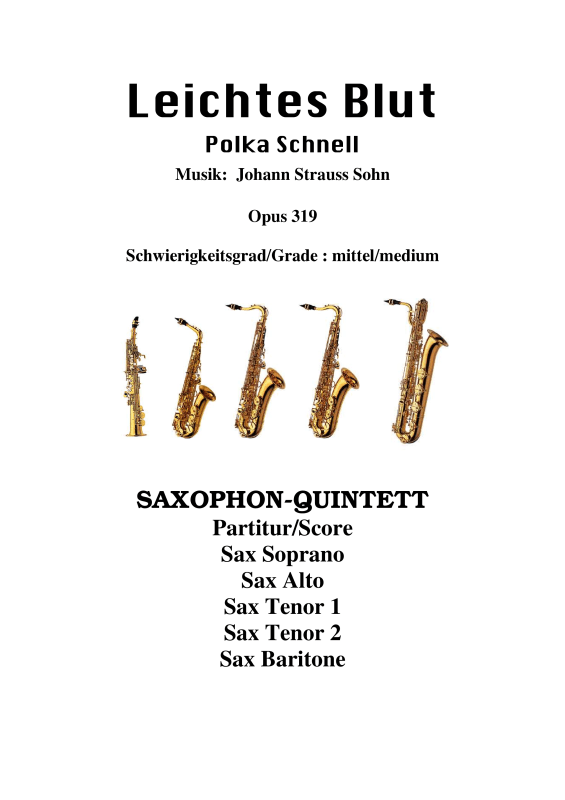 Produktbild zu: Leichtes BlutJohann Strauss Sohn