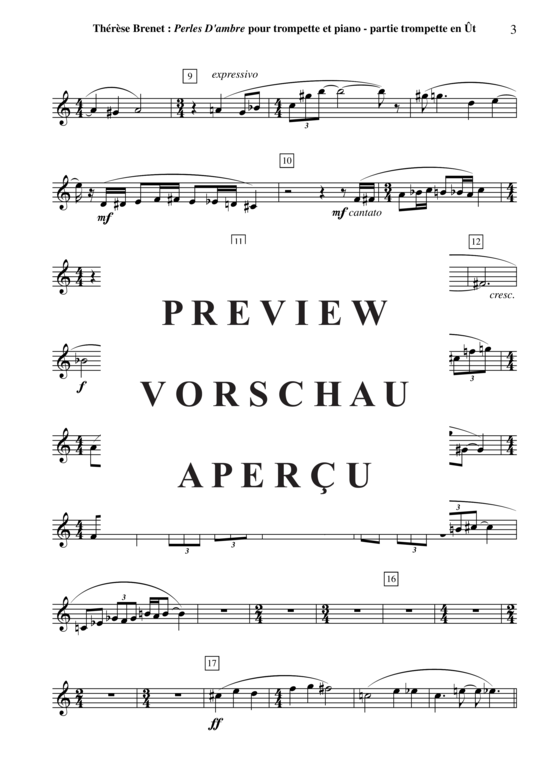 Produktgalerie: Seite 21 von 21 Perles d'Ambre , , (Trompete in B oder C + Klavier)