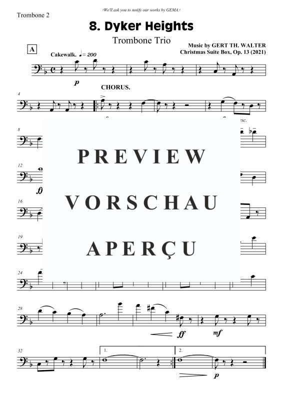 Produktgalerie: Seite 5 von 6 Dyker Heights, , (Posaunen Trio)