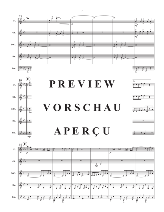 Produktgalerie: Seite 6 von 17 Micha´s Song , , (Holzbläserquintett)