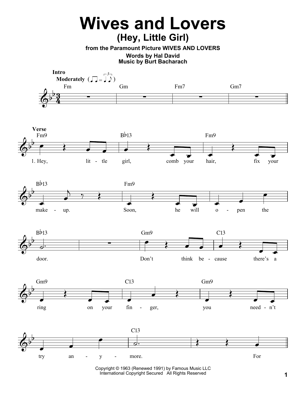 Produktbild zu: Wives And Lovers (Hey, Little Girl)