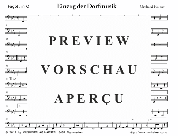 Product gallery: Page 10 of 11 Einzug der Dorfmusik, , (large wind orchestra)