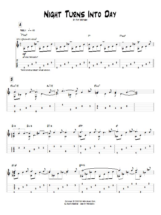 Product gallery: Page 1 of 1 Night Turns Into Day, Pat Metheny