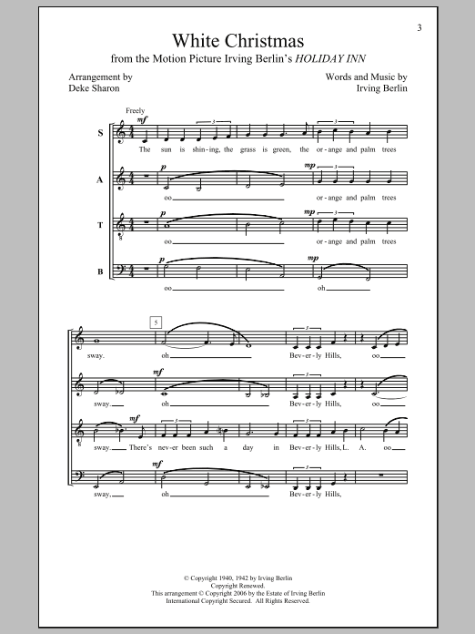 Produktbild zu: White Christmas (arr. Deke Sharon)