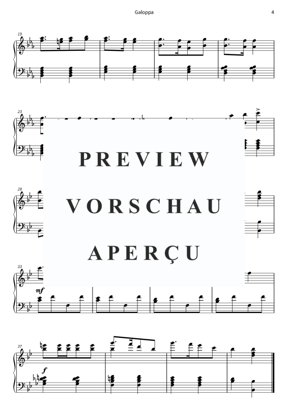 Produktgalerie: Seite 6 von 6 Galoppa - Nr. 1 aus den Neun Tänzen für Klavier, , Klavier Solo