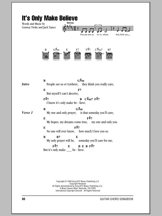 Product picture to:  It's Only Make Believe - Conway Twitty