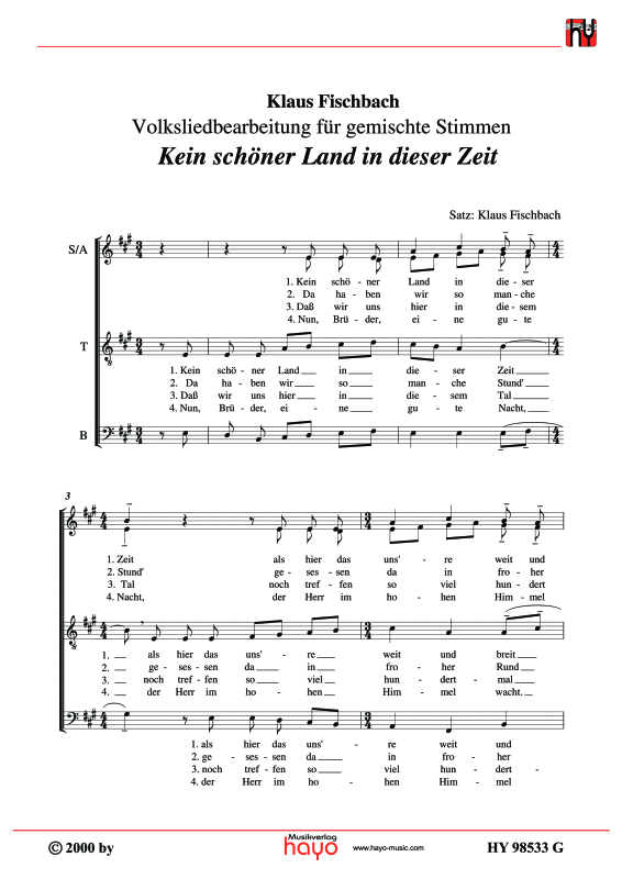 gallery: Kein schöner Land in dieser Zeit, , (Gemischter Chor)