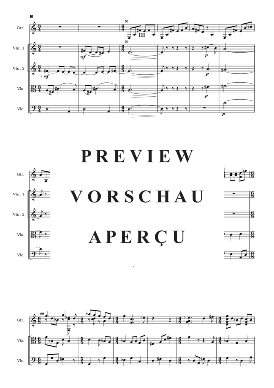Produktgalerie: Seite 18 von 21 Tres Imagenes Cubanas , , (Streichquartett + Gitarre Solo)