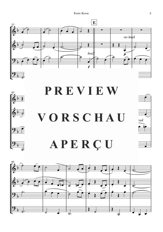 gallery: Adventskranz, , Blechbläser Quartett