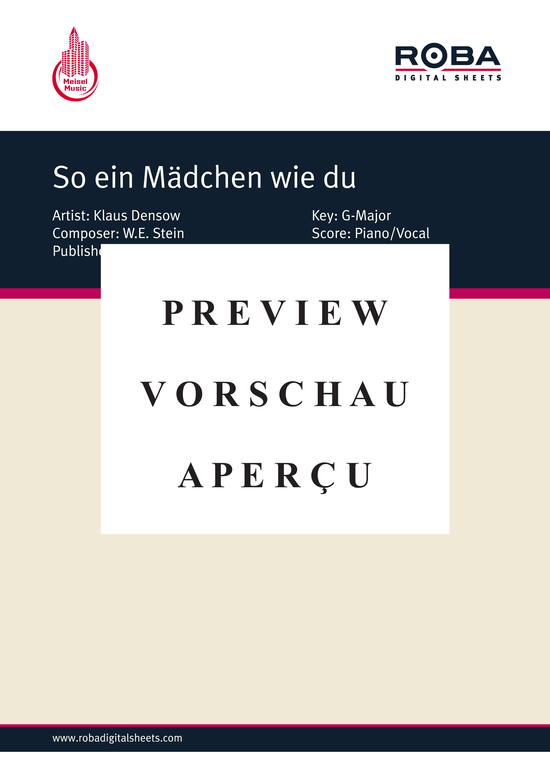 gallery: So ein Mädchen wie du , Densow, 	Klaus, (Klavier + Gesang)