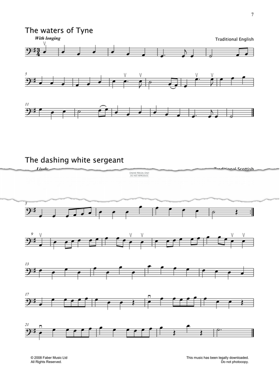 Produktgalerie: Seite 1 von 1 The Waters Of Tyne, English Traditional, Violoncello